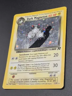 Pokemon Dark Magneton 11/82 Team Rocket Holo Rare Card MP - Image 4