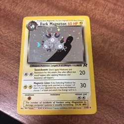 Dark Magneton 11/82 Team Rocket Holo Rare Pokemon Card WOTC Played - Image 1