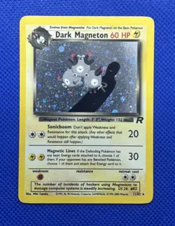 Dark Magneton 11/82 Team Rocket Holo Rare Pokemon Card WOTC - Image 1