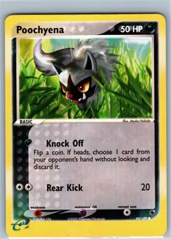 Poochyena 64/109 Ruby and Sapphire Reverse Holo Pokemon Card - Image 1