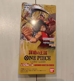 One Piece Card Game OP04 Kingdoms of Intrigue SEALED Booster Box Japanese NEW - Image 1