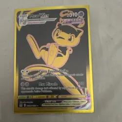 Pokemon Mew VMAX Gold Secret Rare Full Art Fusion Strike Foil TG30/TG30 Card - Image 1