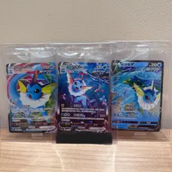 2024 Pokemon PTCG S-Chinese Sword Shield Vaporeon Vmax HR CSHC-006 HOLO 3 Card - Image 1