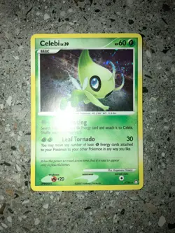 Pokemon TCG Cards Celebi 7/123 Mysterious Treasures Holo Rare - Image 3