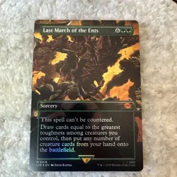 MTG Last March of the Ents (Borderless, FOIL) - The Lord of the Rings LTR 0418 M - Image 1