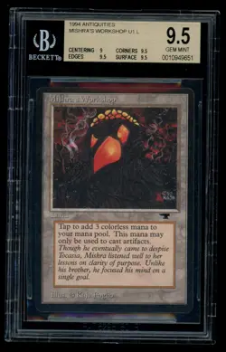 MISHRA'S WORKSHOP - BGS 9.5 Gem Mint - Antiquities - MTG Magic the Gathering - Image 1