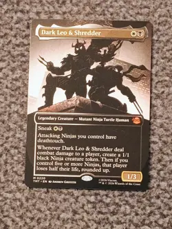 Dark Leo & Shredder (Borderless) Teenage Mutant Ninja Turtles Regular - Image 1