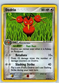 Pokemon TCG Dodrio 33/101 Hidden Legends Reverse Holo Uncommon LP - Image 1