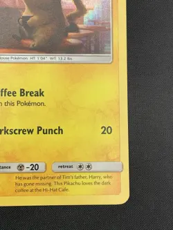 Pikachu - Detective Pikachu - SM190 - Holo Foil Rare - Pokemon Card LP - Image 5