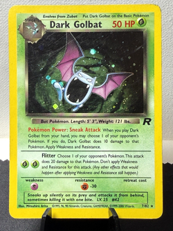 Pokemon TCG: Team Rocket Unlimited Dark Golbat 7/82 Holo Rare MP - Image 1