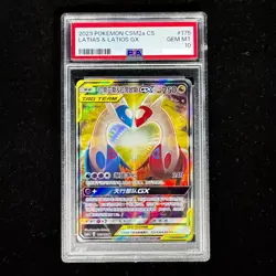 Pokemon TCG S-Chinese Latias &Latios GX 175/150 CSM2aC SR Sun&Moon PSA 10 MINT - Image 1