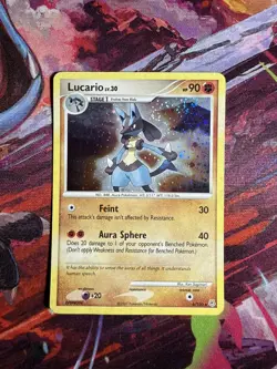 SWIRL 🌀Lucario 6/130 Pokemon TCG Diamond and Pearl - Image 1