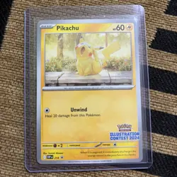 Pikachu - (Illustration Contest 2024) 214 Pokemon SV: Scarlet & Violet Promo - Image 1