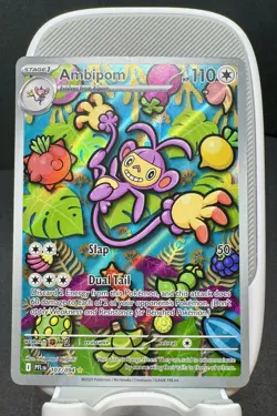 2025 Pokemon Phantasmal Flames Ambipom Illustration Rare #107/094 - Image 1
