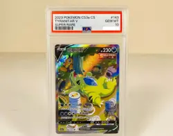 Pokemon TCG S-Chinese Sword & Shield "MAO" Tyranitar V CS3aC-143/125 PSA 10 - Image 1
