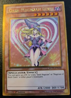 Dark Magician Girl MVP1-ENG56 1st Edition Gold Rare Movie Promo Yu-Gi-Oh! - Image 1