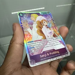 DMG One Piece TCG English Sanji and Pudding EB02-035 SR Anime 25th Collection - Image 1