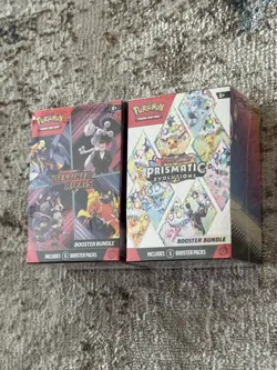 1 Pokemon TCG Prismatic Evolutions & 1 Destined Rivals Booster Bundles - Image 2
