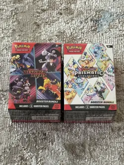 1 Pokemon TCG Prismatic Evolutions & 1 Destined Rivals Booster Bundles - Image 4