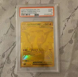 2025 POKEMON PFL EN-PHANTASMAL FLAMES MEGA HYPER RARE MEGA CHARIZARD X EX PSA 9 - Image 1