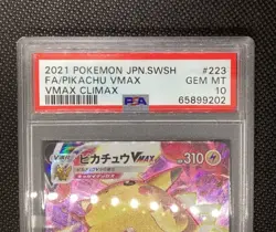 PSA 10 Pikachu Vmax CSR Vmax Climax 223/184 Pokemon Card Japanese - Image 5