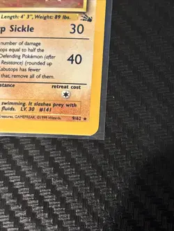 Pokemon TCG Kabutops Fossil Holo Unlimited Rare Card 9/62 LP-NM Condition 🔥 - Image 3