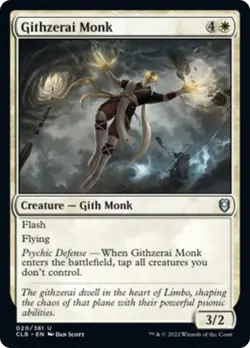 Githzerai Monk FOIL Commander Legends: Battle for Baldur's Gate NM CARD ABUGames - Image 1
