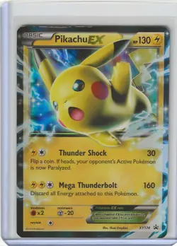 Pikachu EX XY174 Black Star Promo 2016 Holo Pokemon Card TCG #XY174 MP - Image 1