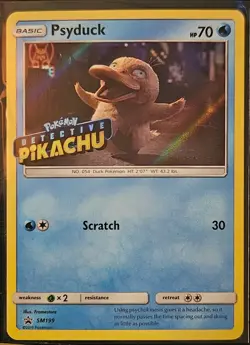 Psyduck (Detective Pikachu Stamped) Promo SM199 Holofoil Pokemon Card - Image 1