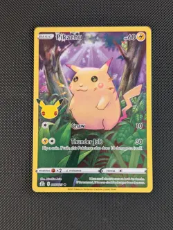 Pokemon Pikachu TCG Celebrations Card 005/025 25th Anniversary Nm - Image 1