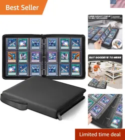 Elegant 3”x4” Toploader Binder - 360 Pocket Card Storage Solution for Collectors - Image 1