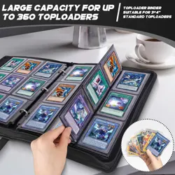 Elegant 3”x4” Toploader Binder - 360 Pocket Card Storage Solution for Collectors - Image 4