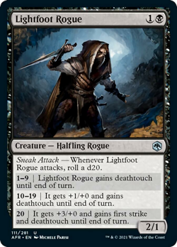 Lightfoot Rogue FOIL Adventures in the Forgotten Realms NM CARD ABUGames - Image 1