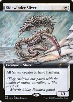 Sidewinder Sliver - Foil Extended Art Secret Lair NM MTG - Image 1