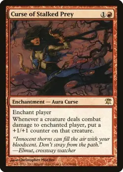 Curse of Stalked Prey - Foil ISD NM MTG - Image 1