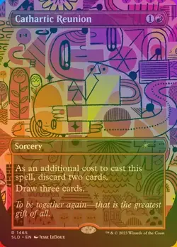 Cathartic Reunion (#1465) - Rainbow Foil Extended Art Secret Lair NM MTG - Image 1