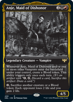 Anje, Maid of Dishonor Silver Screen FOIL Innistrad Crimson Vow NM - Image 1