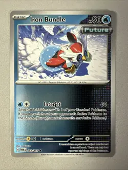 Pokemon TCG * SV Twilight Masquerade * 62/167 Iron Bundle REVERSE HOLO Uncommon - Image 1