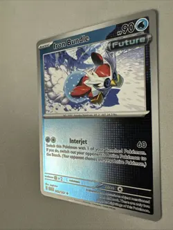 Pokemon TCG * SV Twilight Masquerade * 62/167 Iron Bundle REVERSE HOLO Uncommon - Image 2