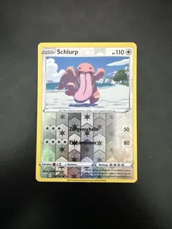 Pokemon Karte Schlurp 113/163 REVERSE HOLO Kampfstile Deutsch Near Mint - Image 1