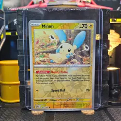 Minun Paradox Rift Reverse Holo Pokemon TCG 061/182 Scarlet & Violet Common - Image 1