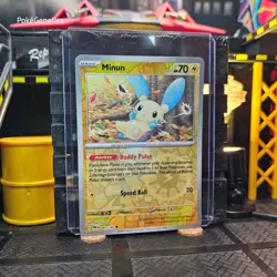 Minun Paradox Rift Reverse Holo Pokemon TCG 061/182 Scarlet & Violet Common - Image 3