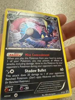 Pokemon TCG Greninja - Promo XY Promos XY24 HEAVY PLAY - Image 3