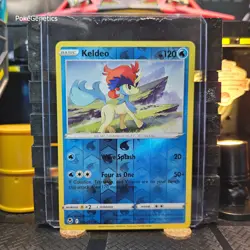 Keldeo Silver Tempest Reverse Holo Pokemon TCG 046/195 Sword Shield SWSH12 Rare - Image 1