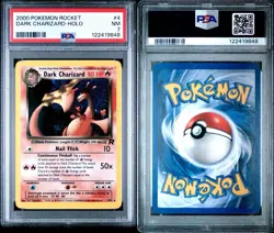 Pokemon 2000 Dark Charizard 4/82 Holo Team Rocket PSA 7 - Image 3