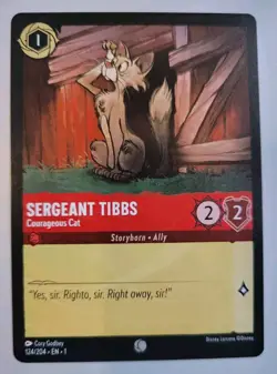 Disney Lorcana TCG The First Chapter: Sergeant Tibbs (124/204) - Common - NM - Image 1