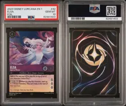 2023 DISNEY LORCANA FOIL ELSA SPIRIT OF WINTER LEGENDARY 42/204 PSA 10 GEM MINT - Image 3
