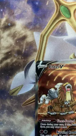 Pokemon Entei v Holo Ultra Rare TCG Card Crown Zenith Galarian Gallery GG36/GG70 - Image 3