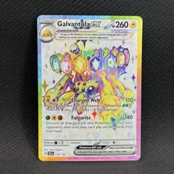 Pokemon Card 159/142 Galvantula ex Stellar Crown Rainbow Full Art NM - Image 1
