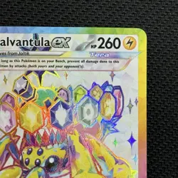 Pokemon Card 159/142 Galvantula ex Stellar Crown Rainbow Full Art NM - Image 3